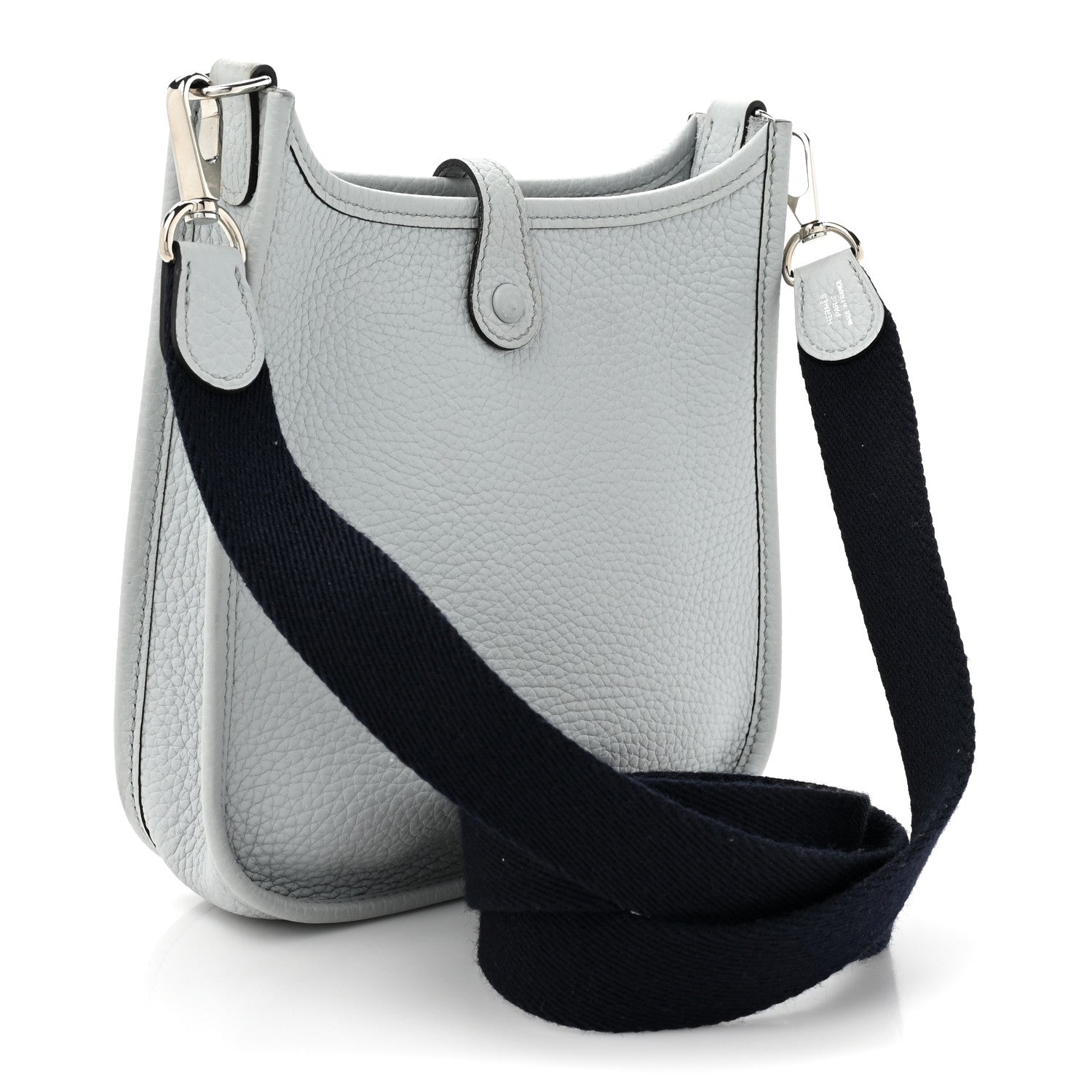 Hermes Taurillon Clemence Amazone Evelyne TPM Bleu Pale Indigo 3 of 12