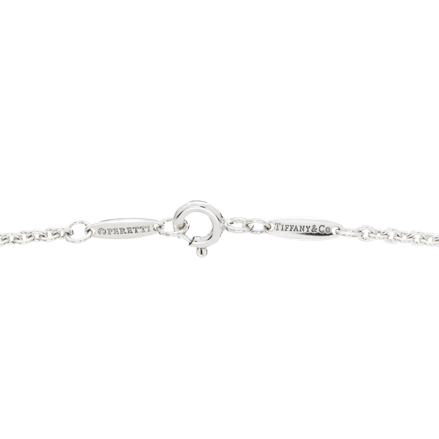 Sterling Silver Pearl 9-9.5mm Elsa Peretti Open Heart Lariat Necklace