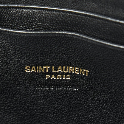 Saint Laurent Grain De Poudre Matelasse Monogram Mini Lou Camera Bag Black 5 of 9