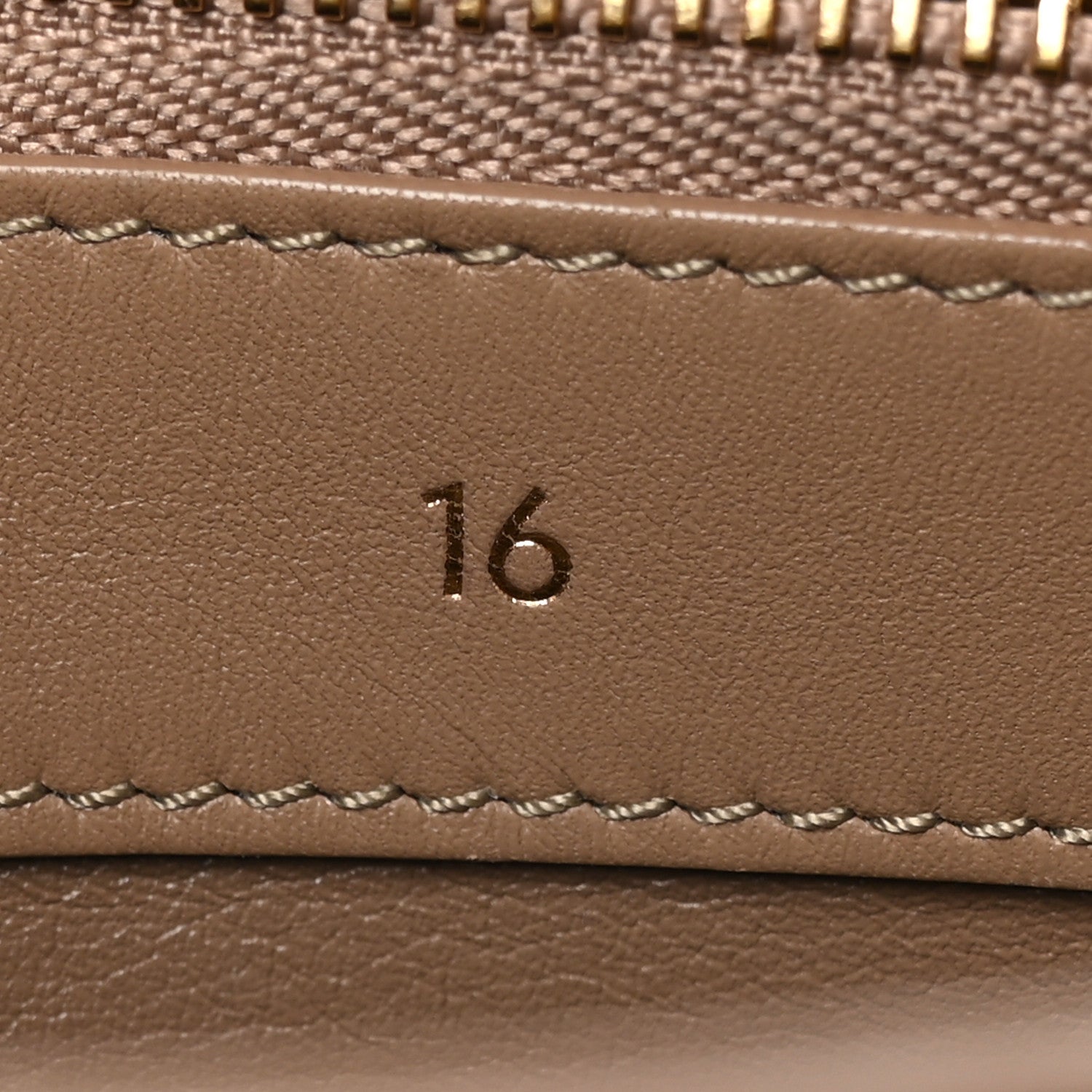 Celine Satinated Calfskin Small 16 Top Handle Bag Beige 6 of 10