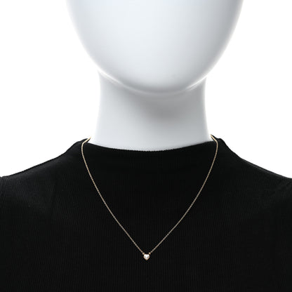 Tiffany 18K Yellow Gold Diamond .17ct Elsa Peretti Diamonds by the Yard Heart Pendant Necklace 3 of 4
