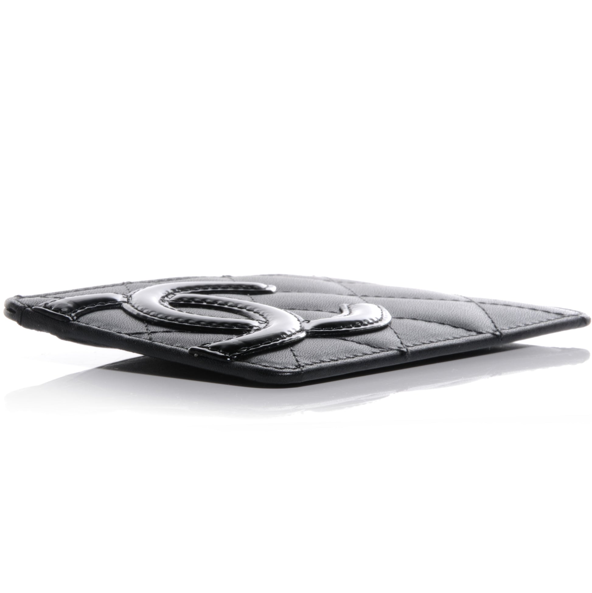 Chanel Calfskin Quilted Cambon Card Holder Black 4 of 8