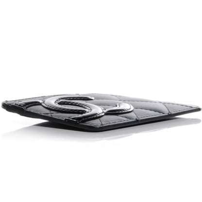Chanel Calfskin Quilted Cambon Card Holder Black 4 of 8
