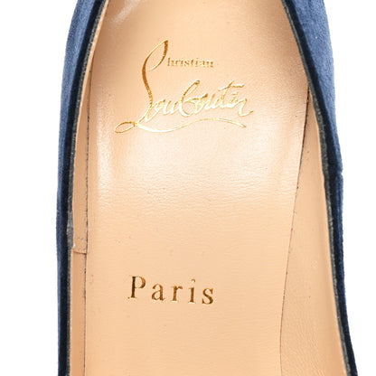 Christian Louboutin Veau Velours So Kate 120 Pumps 35.5 Marine 7 of 8