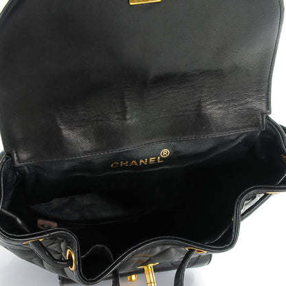 Chanel Lambskin Quilted Backpack Black 5 of 9