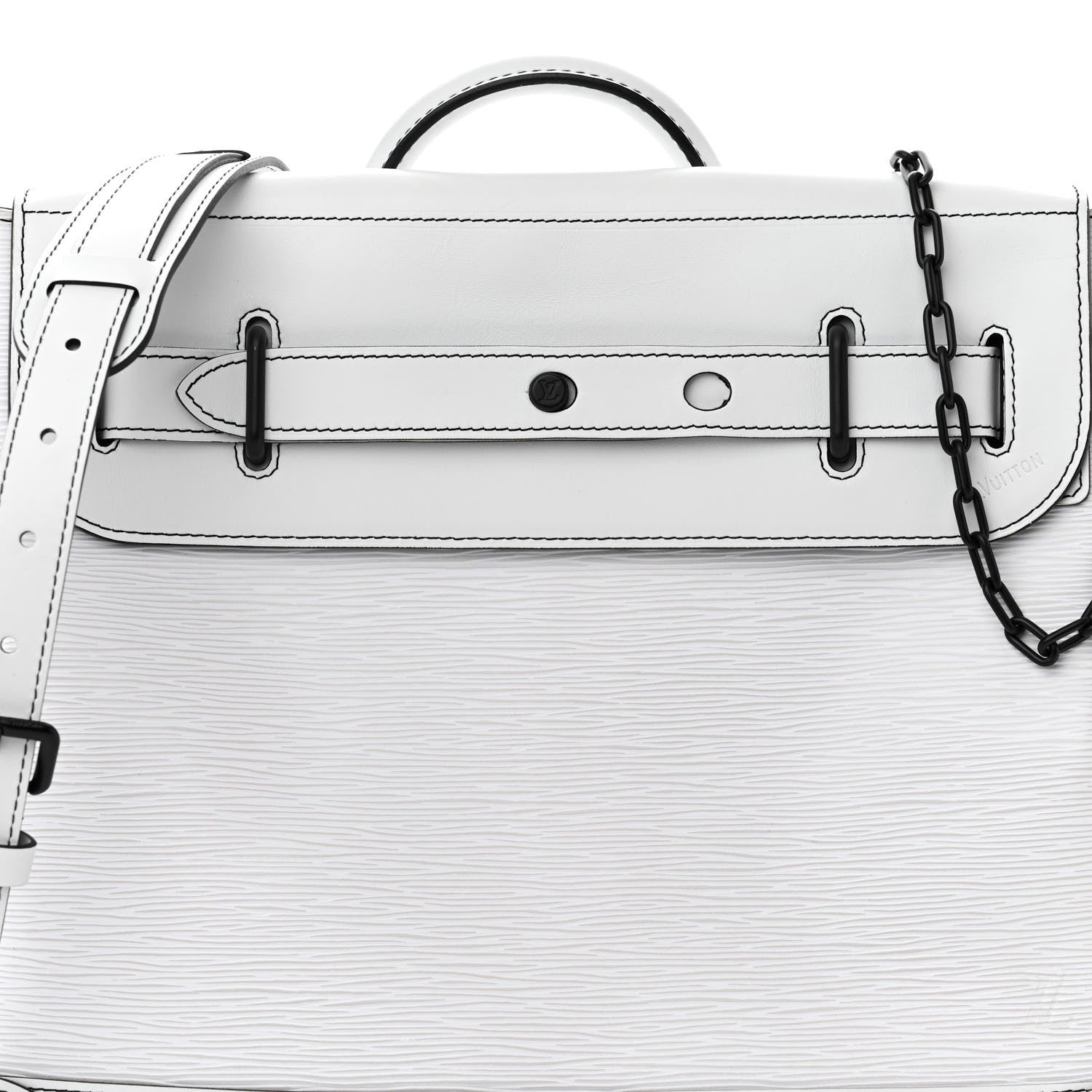 Louis Vuitton Epi Steamer PM White 7 of 10