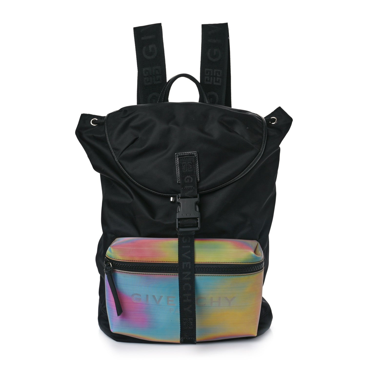 Givenchy Nylon Rainbow Hologram Light 3 Backpack Black 1 of 7