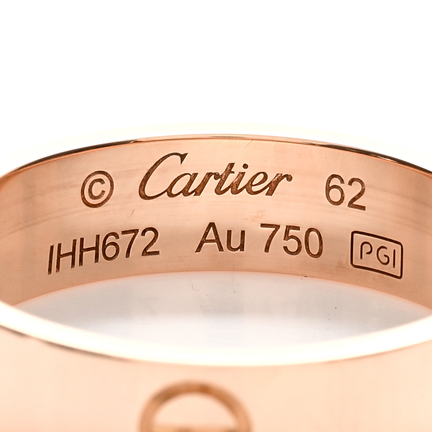 Cartier 18K Pink Gold 5.5mm LOVE Ring 62 10 4 of 5