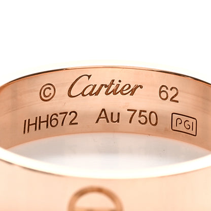 Cartier 18K Pink Gold 5.5mm LOVE Ring 62 10 4 of 5