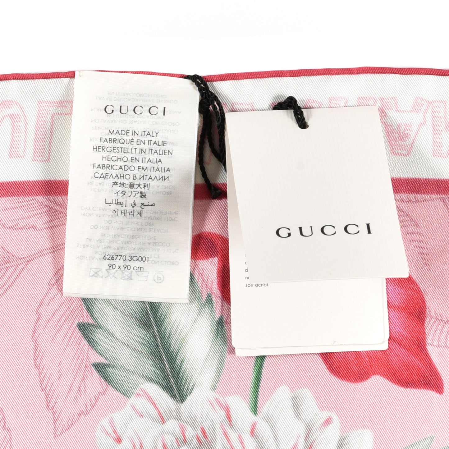 Silk Twill Dream Hawaiian Square Scarf Roseate