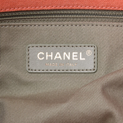 Chanel Canvas Chevron Cuba Patchwork Backpack Orange 5 of 12