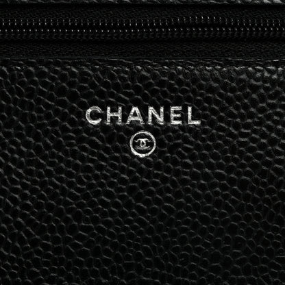 Chanel Caviar Quilted Wallet On Chain WOC Black 6 of 11