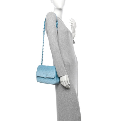 Chanel Shaded Caviar Quilted My Everything Flap Light Blue 2 of 11