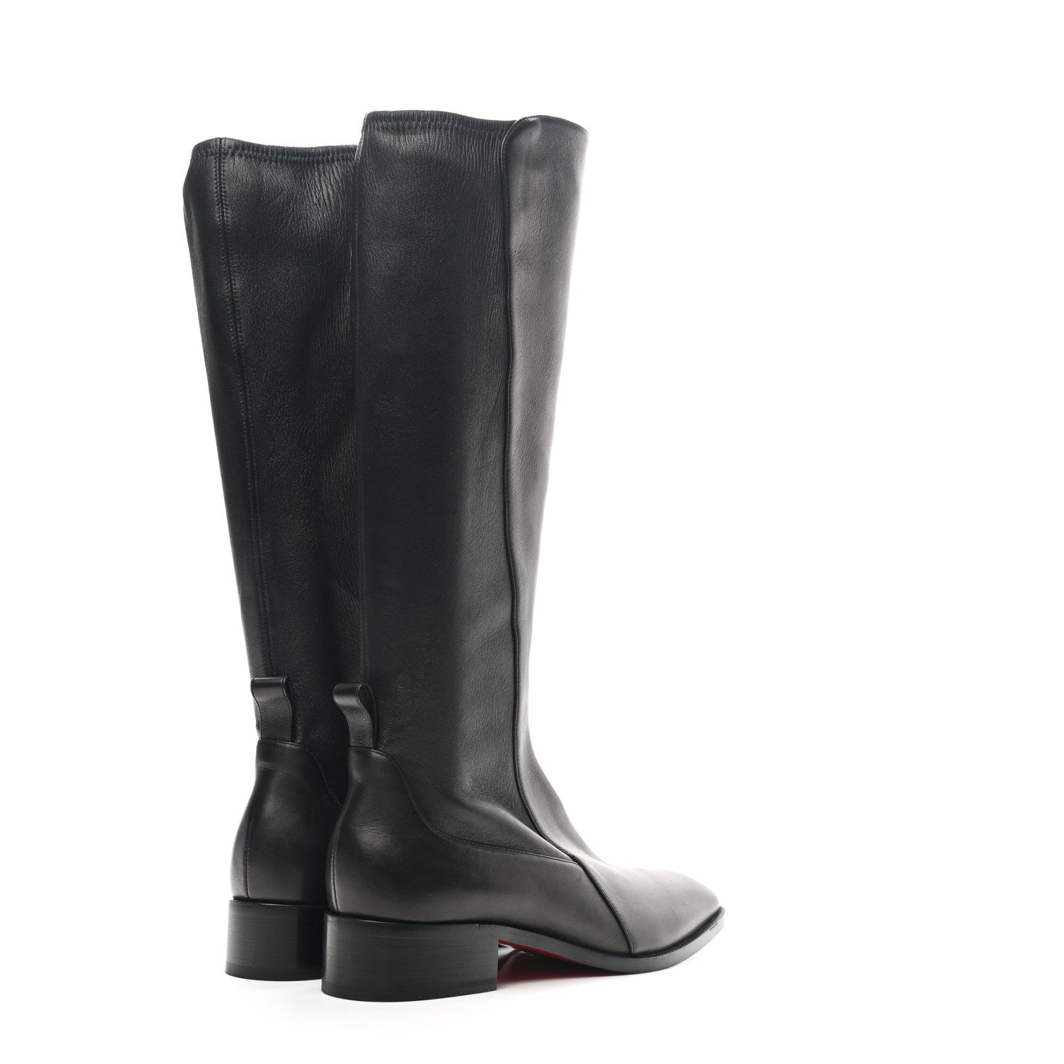 Christian Louboutin Nappa Tagastretch Flat Knee Boots 38.5 Black 4 of 8