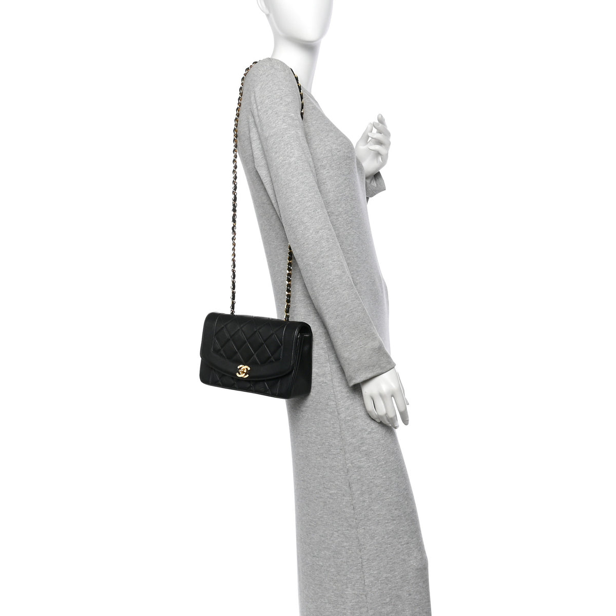Chanel Lambskin Quilted Small Single Flap Black 2 of 11