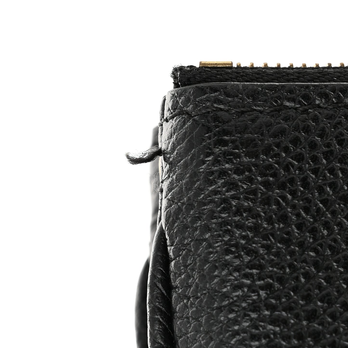 Empreinte Monogram Giant Double Zip Pochette Black Cream