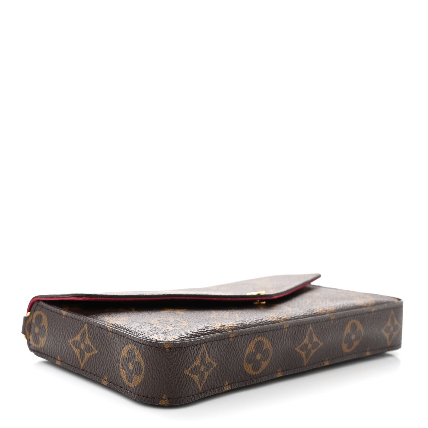 Louis Vuitton Monogram Pochette Felicie Chain Wallet Fuchsia 4 of 11