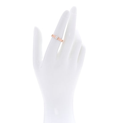 Cartier 18K Pink Gold Diamond .24ct LOVE Solitaire Engagement Ring 53 6.5 2 of 5
