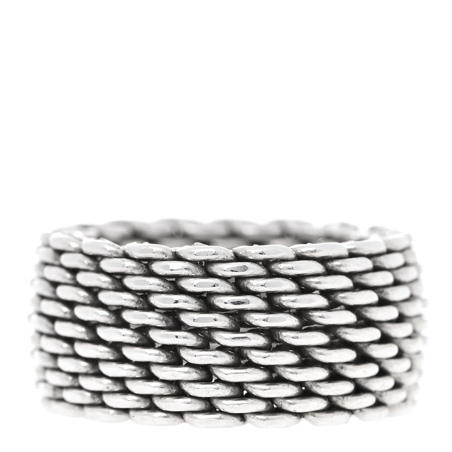 Sterling Silver Somerset Mesh Ring 53 6.5