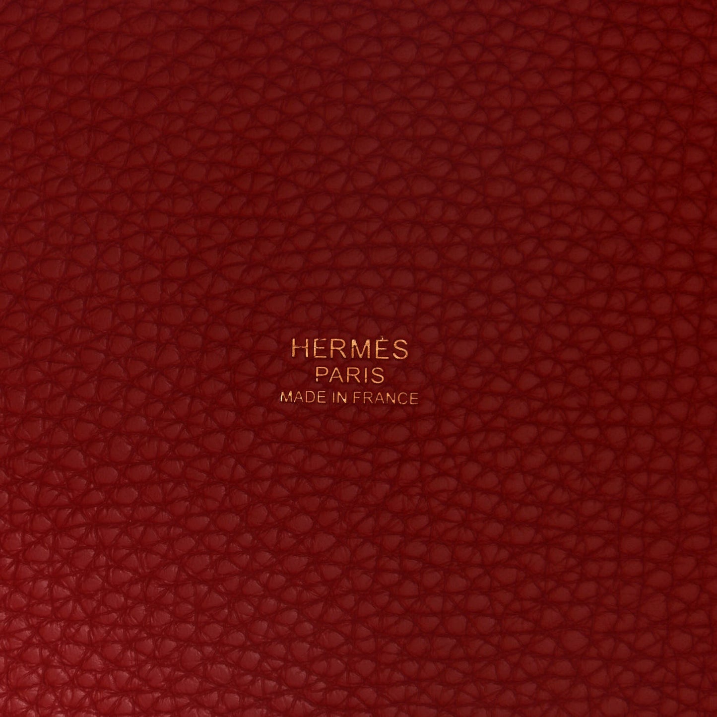 Taurillon Clemence Picotin Lock 22 MM Rouge Casaque