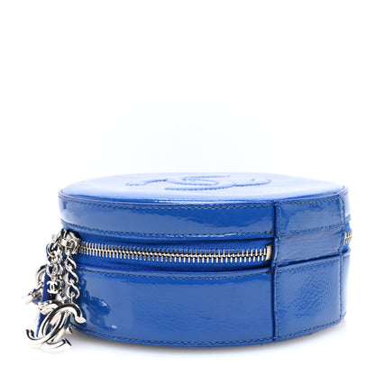 Chanel Patent Round As Earth Evening Bag Blue 4 of 10