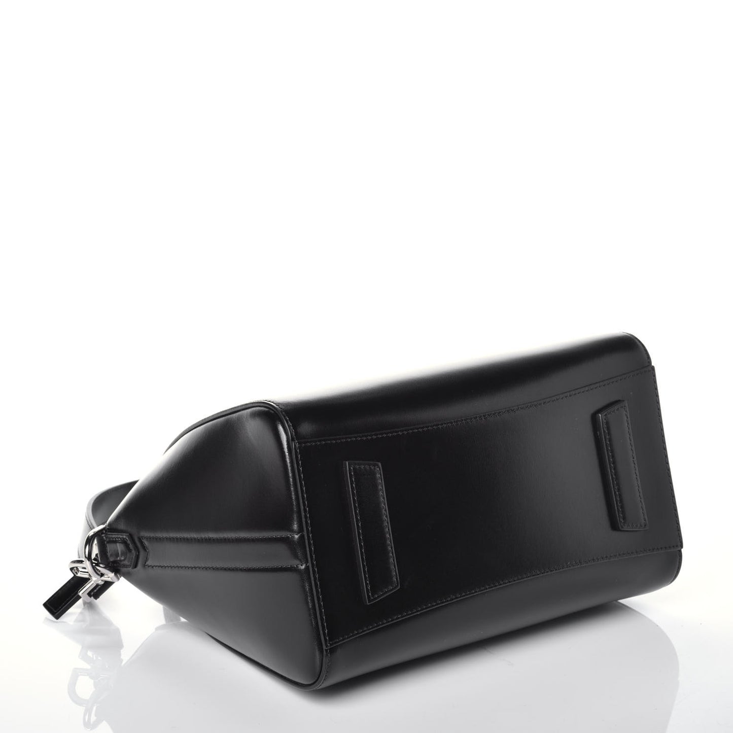 Shiny Lord Calfskin Small Antigona Black