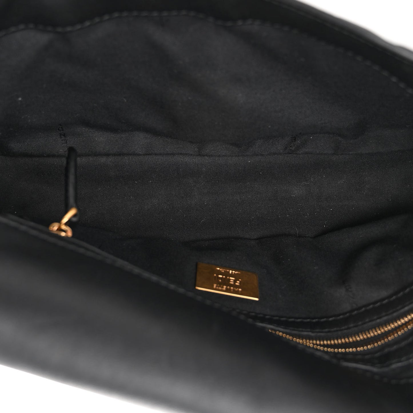 Nappa FF 1974 Embossed Baguette Black