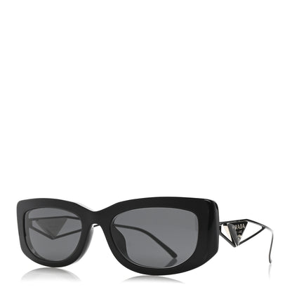 Prada Acetate Sunglasses SPR 14Y Black Slate Gray 1 of 7