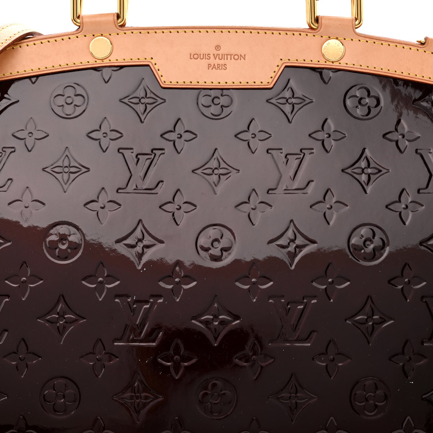 Louis Vuitton Vernis Brea GM Amarante 7 of 9