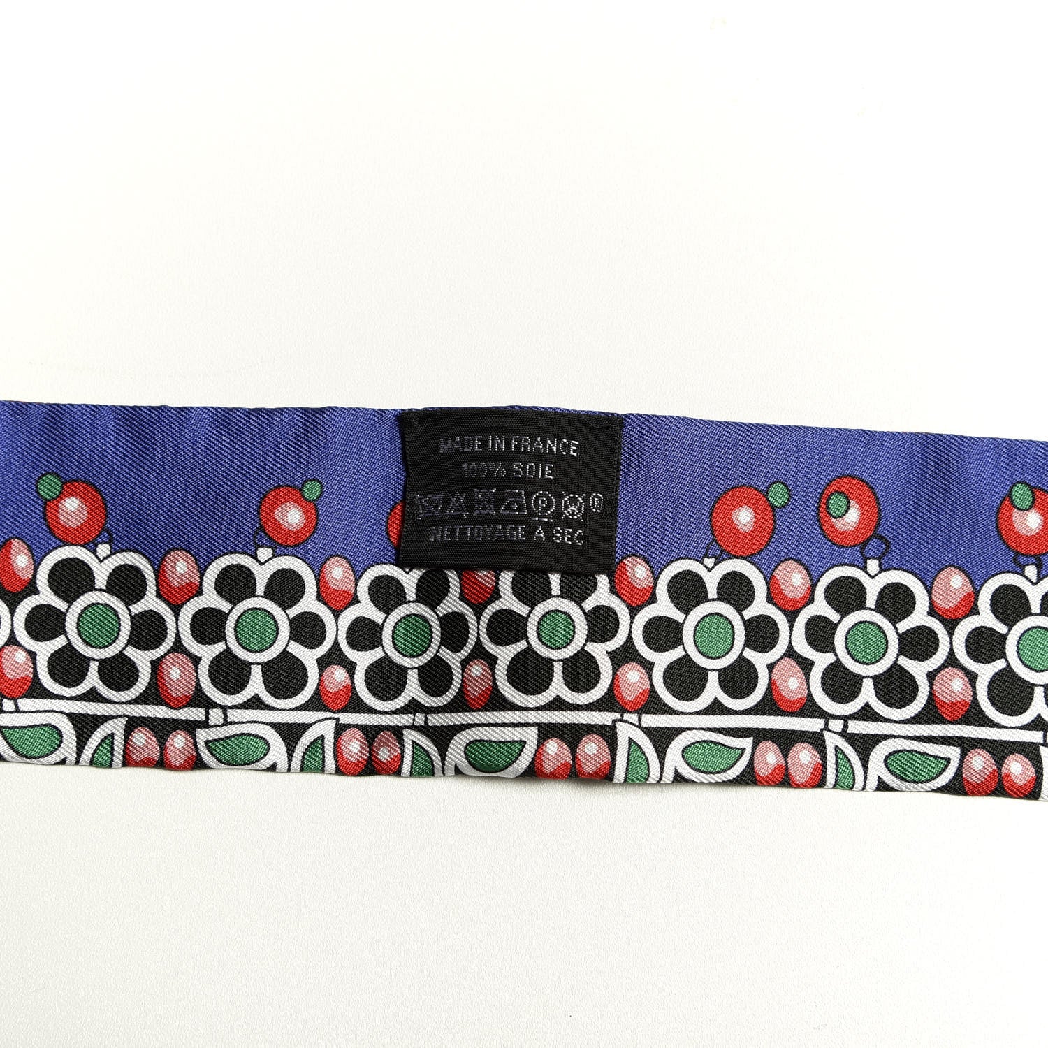 Hermes Silk Parures Des Maharajas Twilly Bordeaux Violet 2 of 5