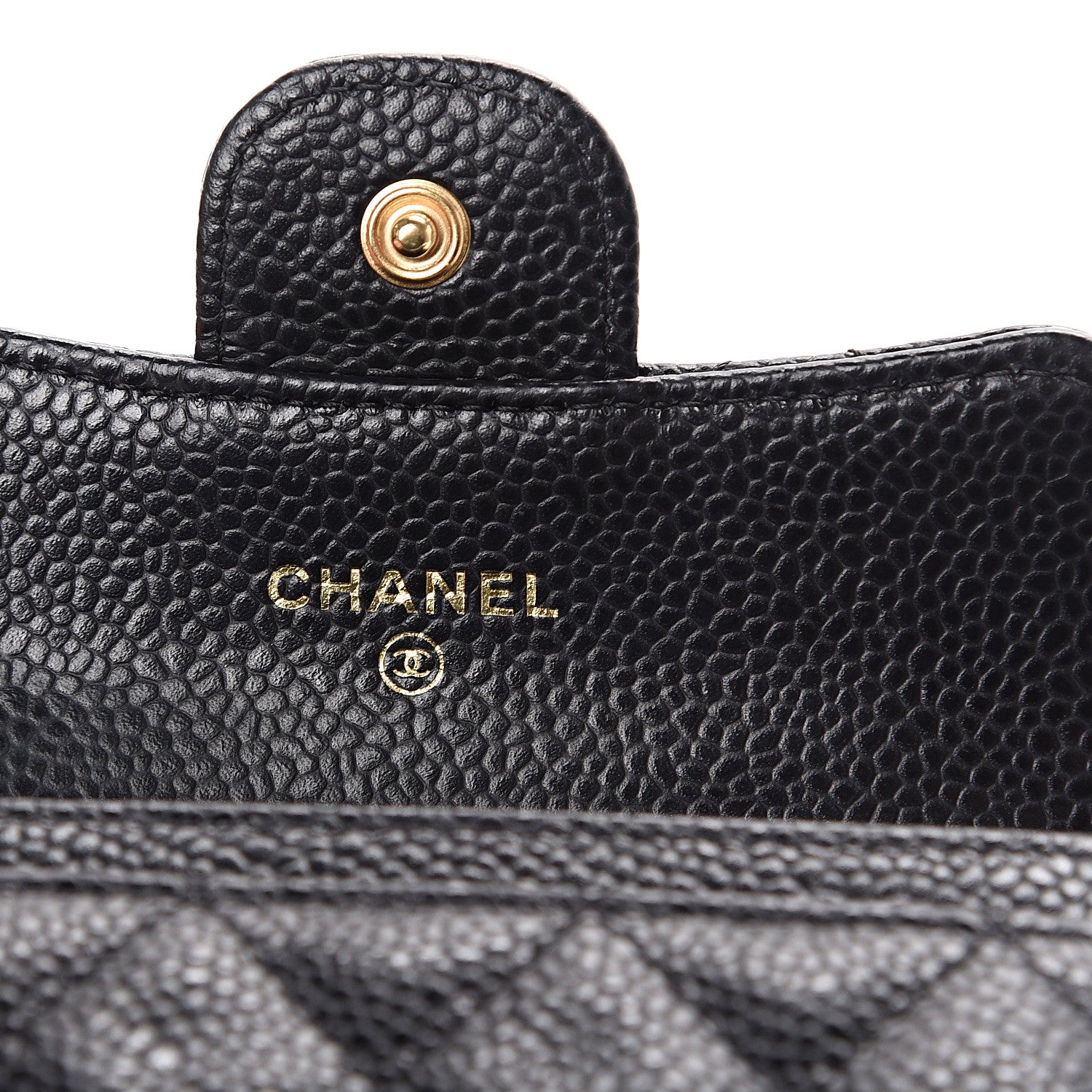 Chanel Caviar Quilted Flap Card Holder Black 5 of 12