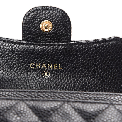Chanel Caviar Quilted Flap Card Holder Black 5 of 12