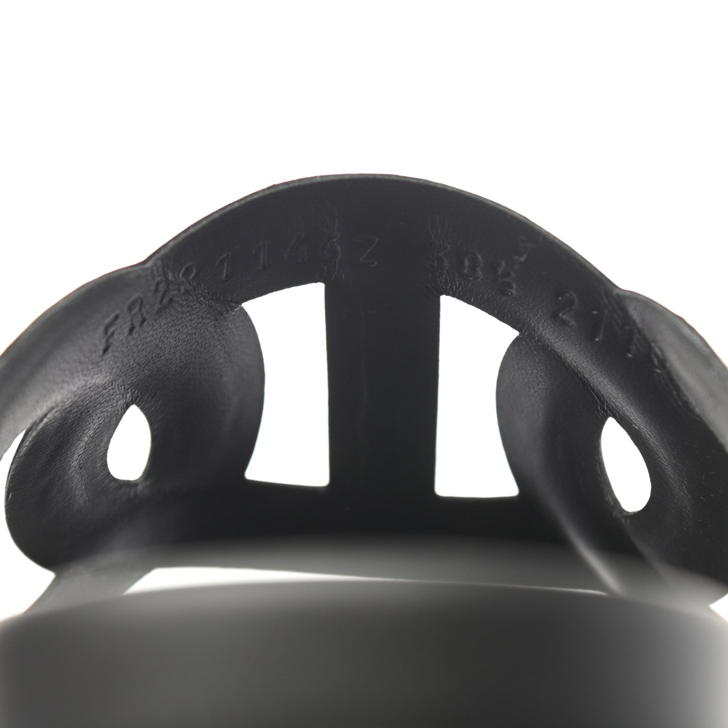 Hermes Nappa Womens Extra Sandals 38.5 Black 8 of 8