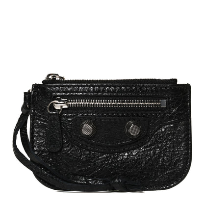 Balenciaga Agneau Giant 12 Silver Hardware Coin Purse Black 1 of 10