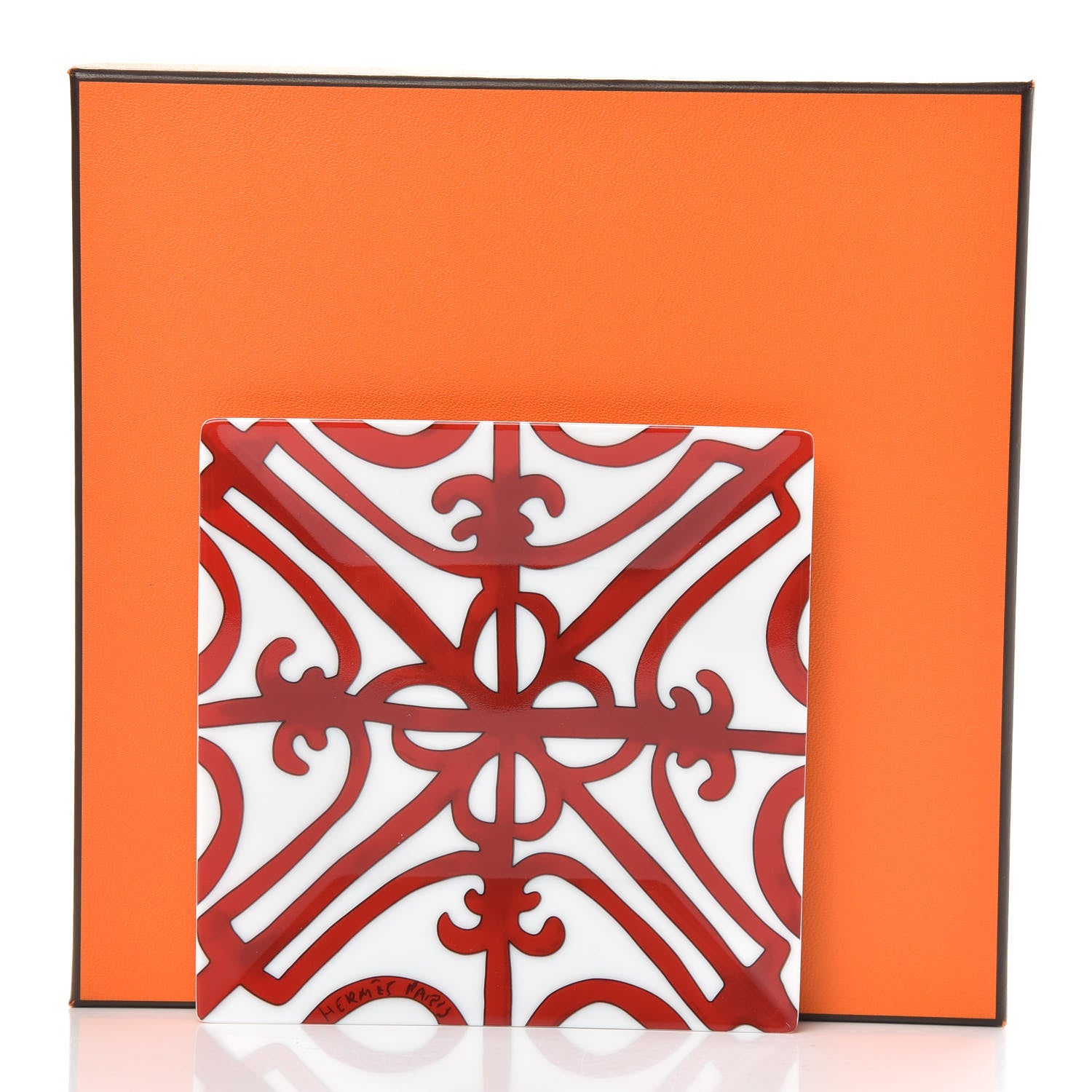 Hermes Porcelain Balcon du Guadalquivir Square Plate 5 of 5