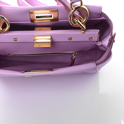 Fendi Nappa Stacked Bar Mini Peekaboo Iconic Satchel Lavanda 5 of 8
