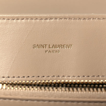 Saint Laurent Calfskin Y Quilted Monogram Medium Loulou Chain Satchel Dark Beige 6 of 11