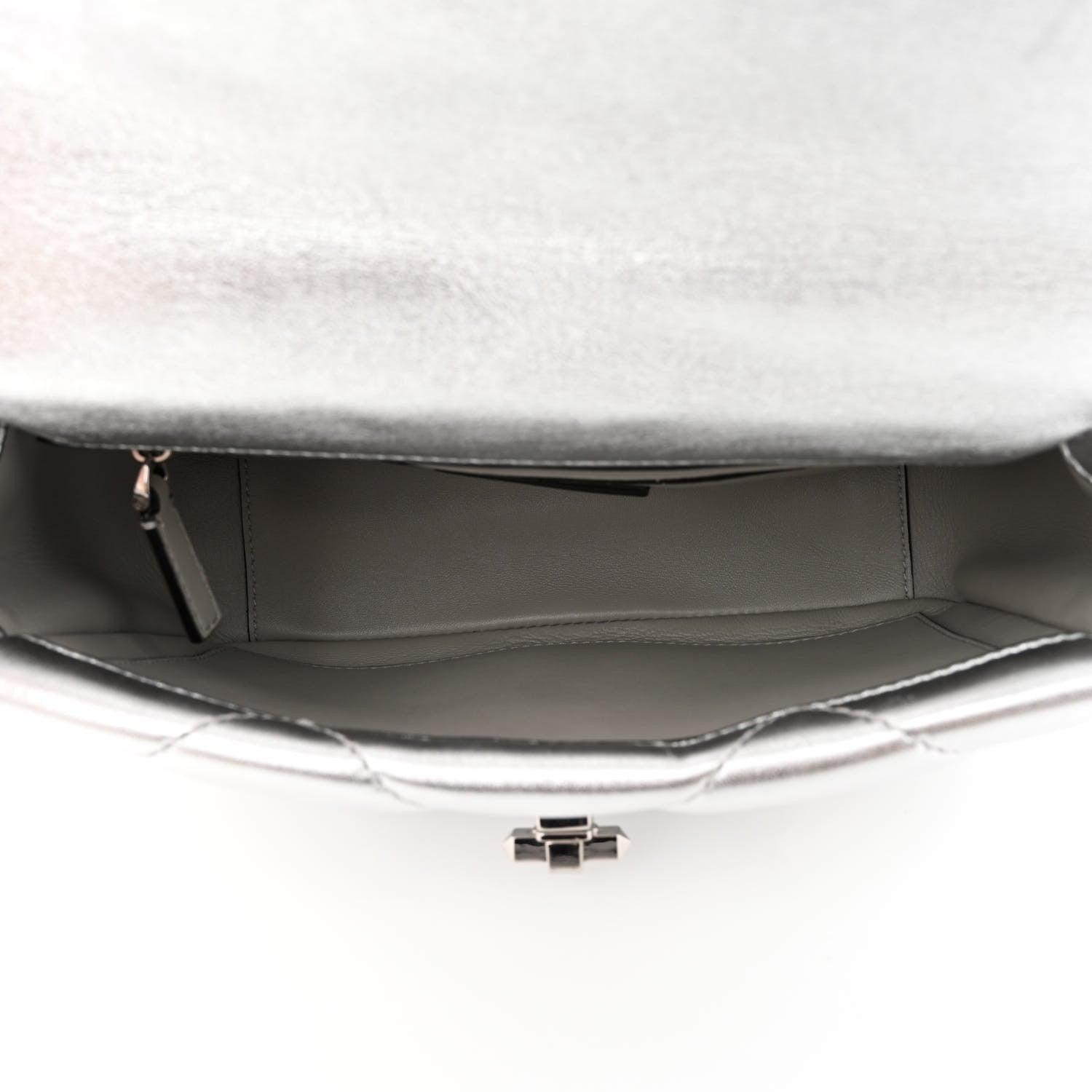 Valentino Garavani Nappa Medium Roman Stud Shoulder Bag Silver 5 of 9