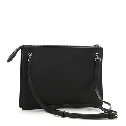 Fendi Vitello Dolce Studded Mini 2Jours Pouch Black Multicolor 3 of 12
