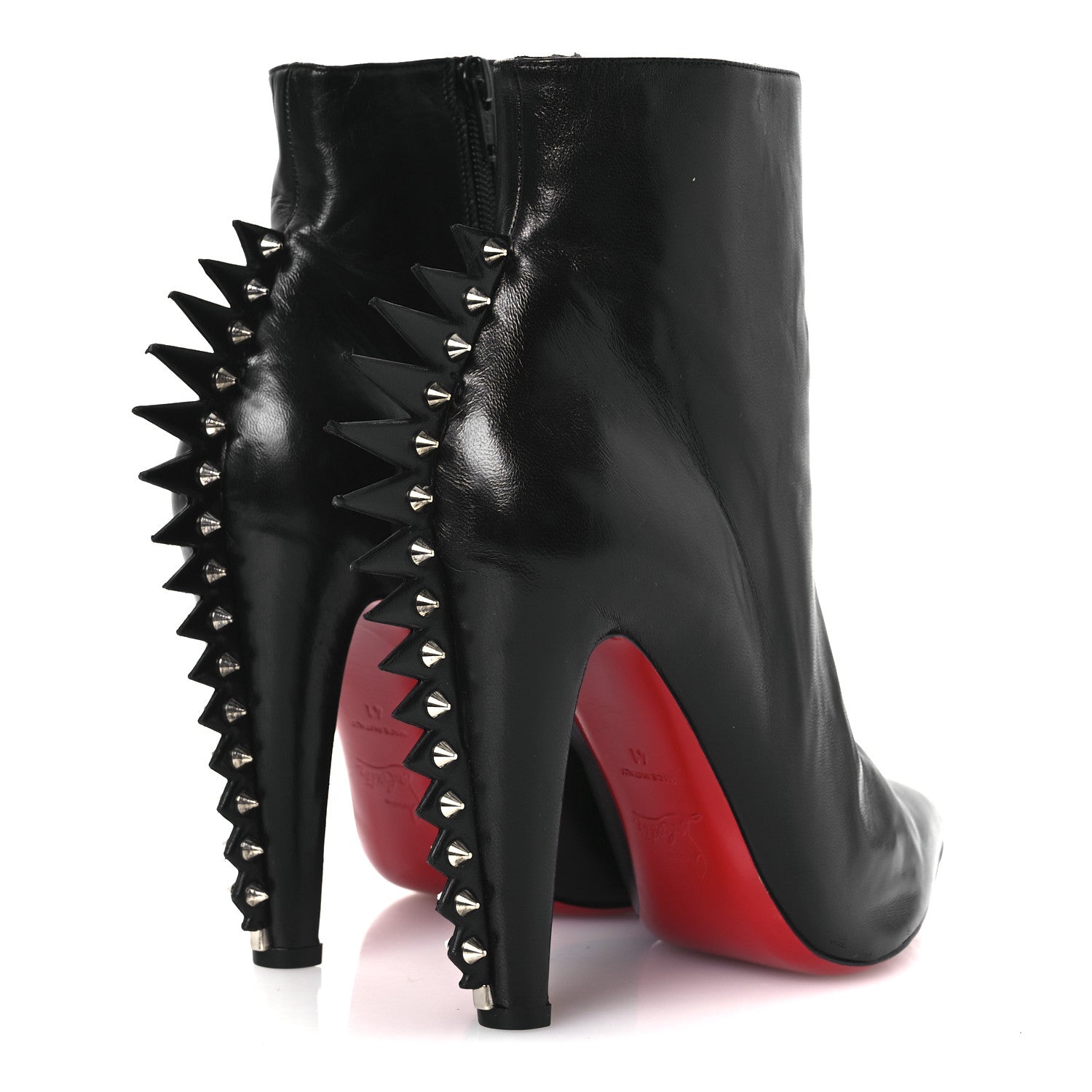 Christian Louboutin Nappa Electroboot 100 Ankle Boots 41 Black Silver 5 of 14