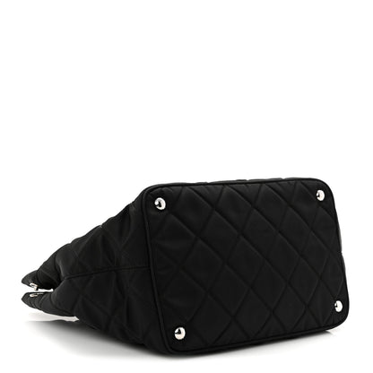 Prada Nylon Tessuto Impuntu Quilted Tote Black 4 of 10