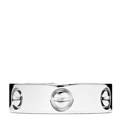 Cartier 18K White Gold 5.5mm LOVE Ring 51 5.75 3 of 5