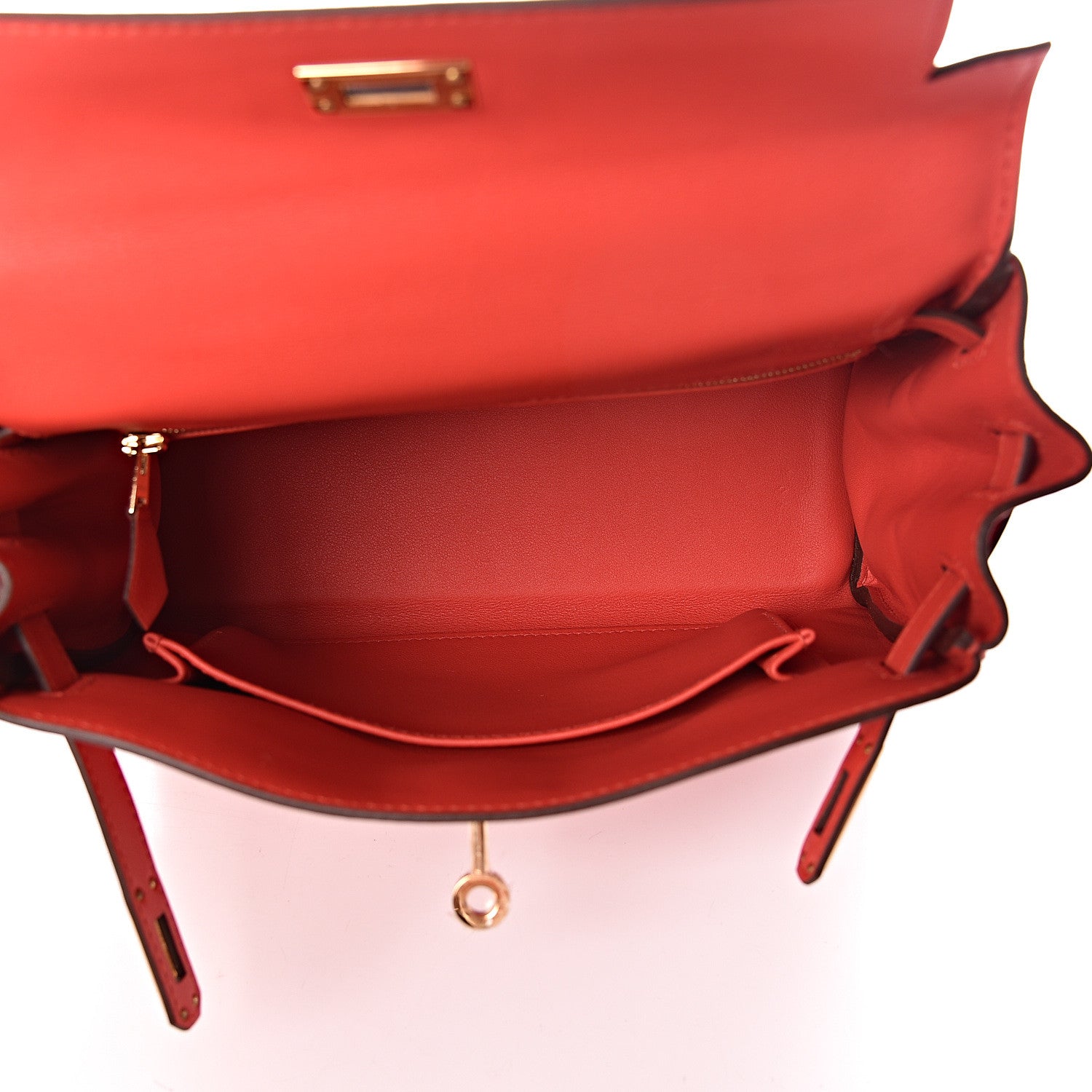 Hermes Swift Kelly Retourne 25 Rouge Tomate 9 of 31