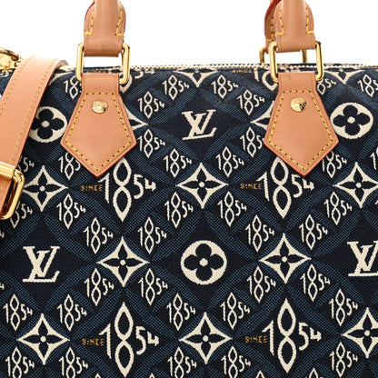 Louis Vuitton Jacquard Since 1854 Speedy Bandouliere 25 Blue 7 of 12