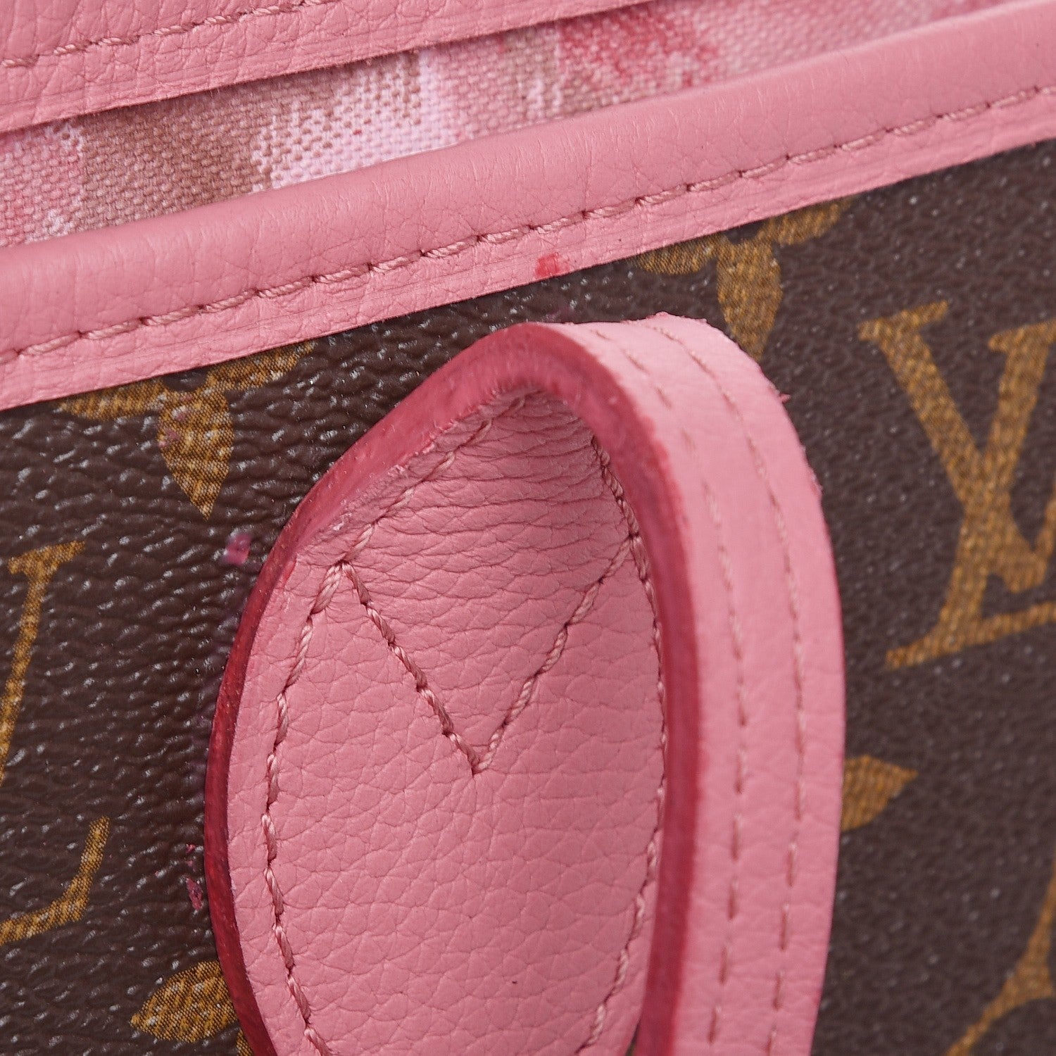 Louis Vuitton Monogram Articles de Voyage Ikat Neverfull MM Rose Velours 9 of 11