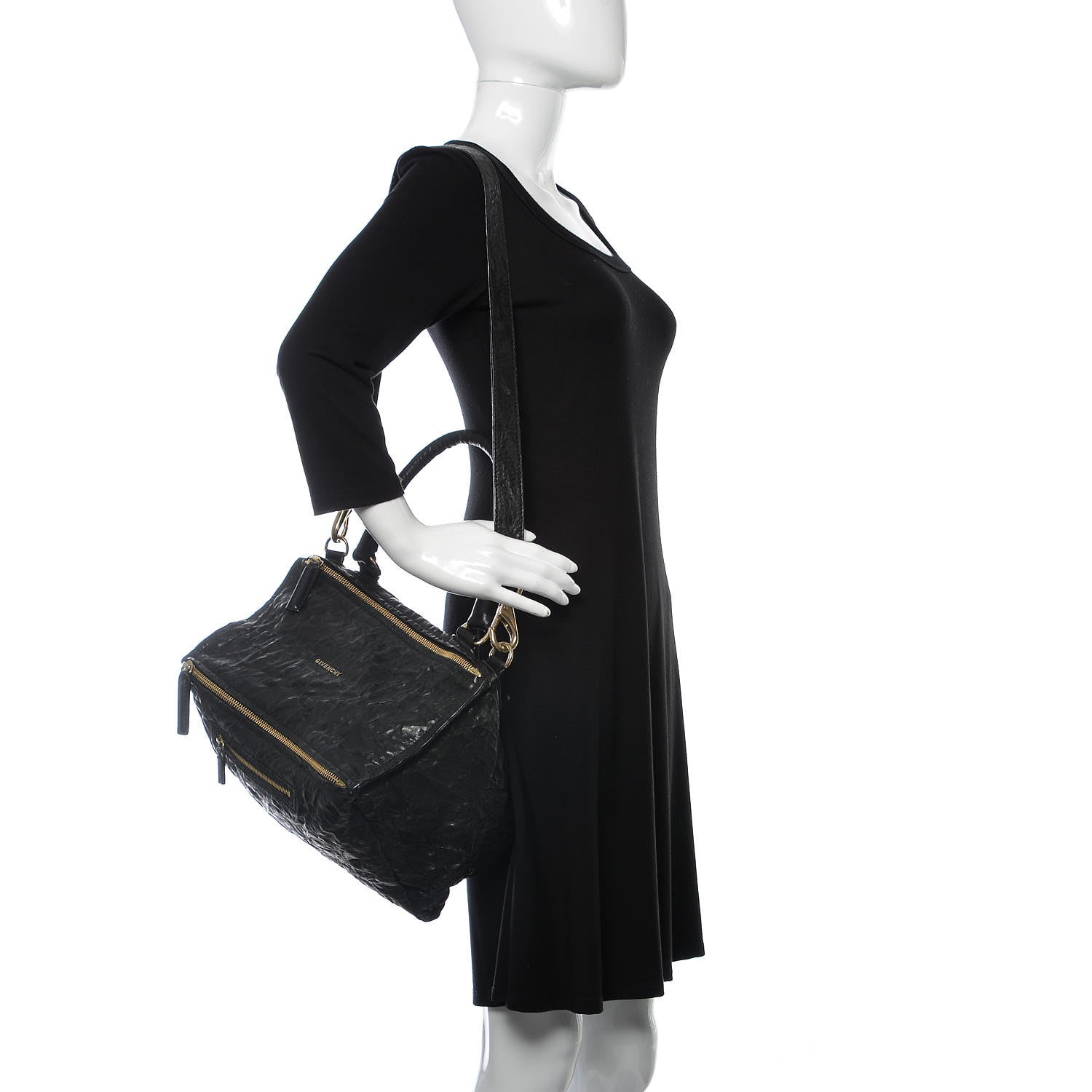 Givenchy Tumbled Sheepskin Medium Pandora Black 3 of 18