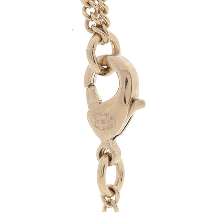 Chanel Lambskin CC Chain Necklace Gold Black 5 of 6