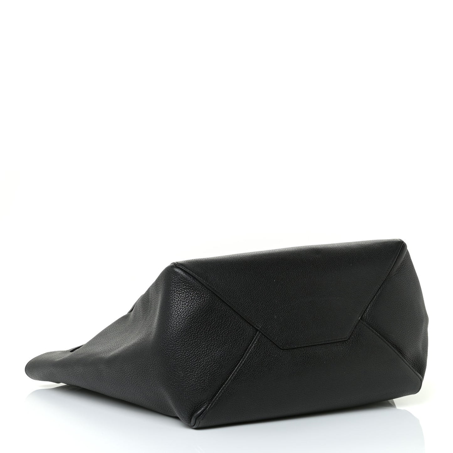 Soft Grained Calfskin Medium Belt Cabas Phantom Black