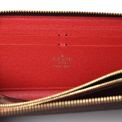 Louis Vuitton Damier Ebene Clemence Wallet Cherry 6 of 6