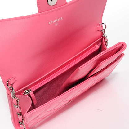 Chanel Patent Quilted Clutch With Removable Chain Light Pink 5 of 8
